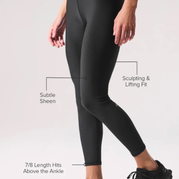 ALO 7/8 High-Waist Airlift Legging Size Small Black - Picture 2 of 6